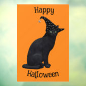 Niedliche Schwarze Katze Fensteraufkleber (Blatt 3)