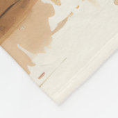 Niedliche Schwarze Katze Fleecedecke (Ecke)