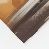 Niedliche Schwarze Katze Fleecedecke (Ecke)