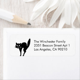 Niedliche, schwarze Katze Halloween