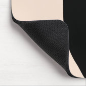 Niedliche schwarze Katze im Stil des Mitteljahrhun Mousepad (Ecke)