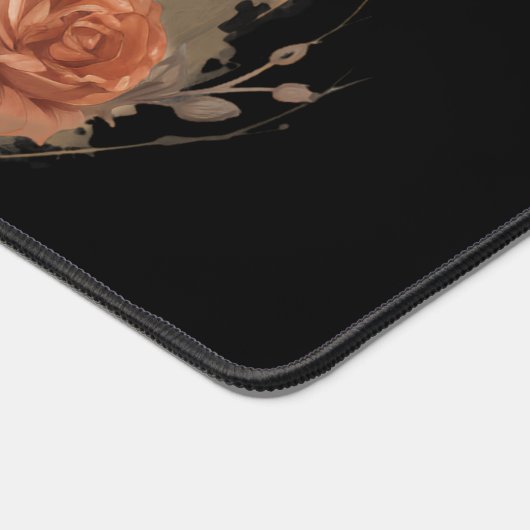 Niedliche schwarze Katze in einem Hexenhut Schreibtischunterlage (Ecke)