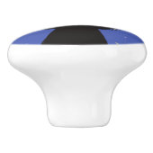 Niedliche Schwarze Katze Keramikknauf (Seitenansicht)