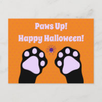 Niedliche Schwarze Katze kleben Halloween Postkart