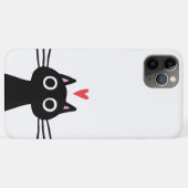 Niedliche schwarze Katze mit Herz Case-Mate iPhone Hülle (Rückseite (Horizontal))