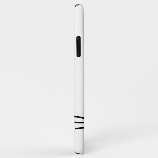 Niedliche schwarze Katze mit Herz Case-Mate iPhone Hülle (Hinten/Rechts)