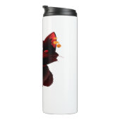 Niedliche schwarze Katze mit klassischem T - Shirt Thermosbecher (Nach rechts gedreht)