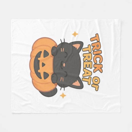 Niedliche schwarze Katze mit leuchtenden grünen Au Fleecedecke (Vorderseite (Horizontal))