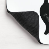Niedliche schwarze Katze Mousepad (Ecke)