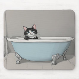 Niedliche Schwarze Katze Mousepad