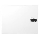 Niedliche Schwarze Katze Notizblock (Vorderseite)