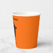 Niedliche Schwarze Katze Pappbecher (Links)