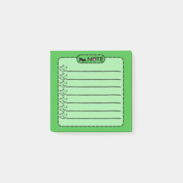 Niedliche schwarze Katze Personalisiert Post-it-Hi Post-it Klebezettel