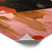 Niedliche Schwarze Katze Poster (Ecke)