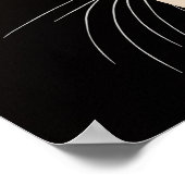 Niedliche Schwarze Katze Poster (Ecke)