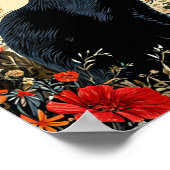 Niedliche Schwarze Katze Poster (Ecke)