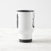 Niedliche schwarze Katze Reisebecher (Mittel)