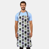 Niedliche schwarze Katze Schürze (Getragen)