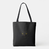 Niedliche Schwarze Katze Tasche (Rückseite)