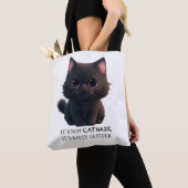 Niedliche schwarze Katze Tasche (Von Nahem)