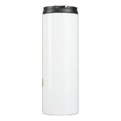 Niedliche schwarze Katze Thermosbecher (Rückseite)