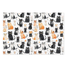 Niedliche schwarze Katzen