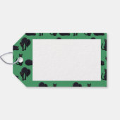 Niedliche schwarze Katzen Glückliches Halloween! T Geschenkanhänger (Rückseite Horizontal)