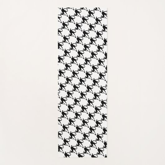 Niedliche Schwarze Katzen Halloween-Muster | Yogam Yogamatte (Vorderseite)