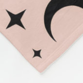 Niedliche Schwarze Katzen & Himmelskörper Hallowee Fleecedecke (Ecke)