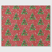 Niedliche Schwarze Katzen in Sweaters Weihnachtsba Geschenkpapier (Flach)