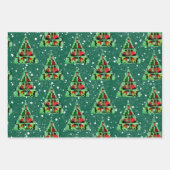 Niedliche Schwarze Katzen in Sweaters Weihnachtsba Geschenkpapier Set (Vorderseite 3)