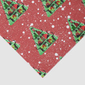 Niedliche Schwarze Katzen in Sweaters Weihnachtsba Seidenpapier (Detail)