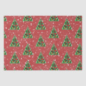 Niedliche Schwarze Katzen in Sweaters Weihnachtsba Seidenpapier (Vorderseite)