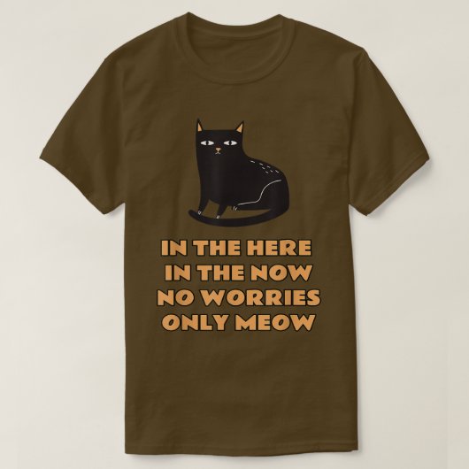 Niedliche schwarze Katzenpoesie, Zitat von Funny B T-Shirt (Design vorne)