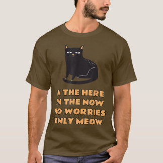 Niedliche schwarze Katzenpoesie, Zitat von Funny B T-Shirt