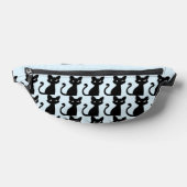 NIEDLICHE SCHWARZE KATZFANTASTE BAUCHTASCHE (Ablage )