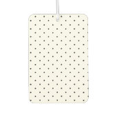 Niedliche schwarze Polka-Punkte-Muster elegant sti Autolufterfrischer (Vorderseite)