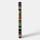 Niedliche schwarze Streifen Case-Mate iPhone Hülle (Rückseite / Links)