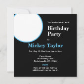 NIEDLICHE SCHWARZE UND WEISSE WÄNDE AM KUCHGEBURTS EINLADUNG (Rückseite)