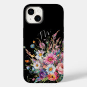 Niedliche schwarze Wildblume Case-Mate iPhone Hülle (Rückseite)
