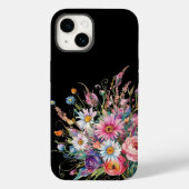 Niedliche schwarze Wildblume Case-Mate iPhone Hülle (Rückseite)