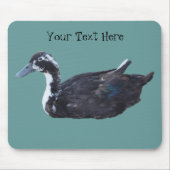 Niedliche Schwarzer Entenfarm Mousepad (Vorne)