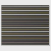 Niedliche, schwarzgelbe Streifen Geschenkpapier (Flach)