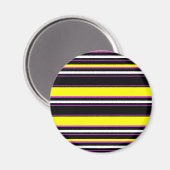 Niedliche, schwarzgelbe Streifen Magnet (Vorderseite/Rückseite)