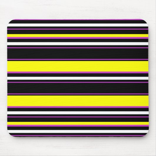 Niedliche, schwarzgelbe Streifen Mousepad (Vorne)
