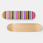 Niedliche, schwarzgelbe Streifen Skateboard (Horizontal)