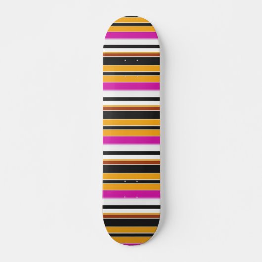Niedliche, schwarzgelbe Streifen Skateboard (Vorne)