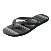 Niedliche schwarzgraue Streifen Badesandalen (Schrägansicht)