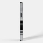 Niedliche schwarzgraue Streifen Case-Mate iPhone Hülle (Rückseite / Rechts)