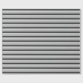 Niedliche schwarzgraue Streifen Geschenkpapier (Flach)